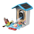 Bird Feeder with Camera, 2K Smart BirdCamera with Solar Powered, AI Identify Birds Species, Instant Arrival Alerts, 2.4Ghz WiFi Bird House for Outdoors, Ideal Gift for Family and Bird Lovers (Blue) - color: Blue