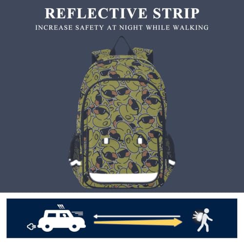 Kids Backpack Elementary Middle School Bags for Boys Girls | Travel, Daypack, Lightweight, Waterproof, with Reflective Strip - color: Multi 21