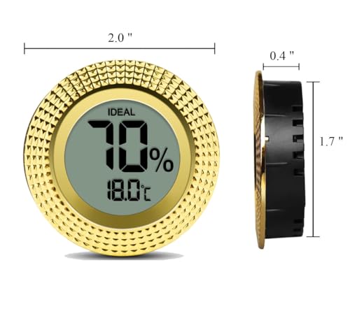 Cigar Digital Hygrometer - High Precision Adjustable Digital LCD-Monitor Hygrometer Thermometer for Cigar Humidor | Box | Cabinet | Jars | Guitar (Digital) - style: Digital