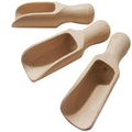 3pcs Multipurpose Wooden Scoops - Wood Salt and Spice Scoops - Rustic Bath Salt Scoop - Wooden Seed Scoop - 4" / 10cm Natural Beech Wood - size: 4" / 10cm