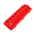 Flip Top Chick Feeder Trough, Plastic Bird Small Poultry Feeder | No Mess, No Waste Chicken Feeder for Small Chicks, Pigeons, Quails, Birds, Ducklings, Ideal for Using in a Brooder (Red) - color: Red