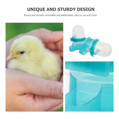 Kisangel 2 Pack Pigeon Water Feeder Automatic Drinking Bowls for Cage Removable Bird Water Dispenser for Parrots Doves and Other Birds 6.10 X 3.14 X 3.14 in