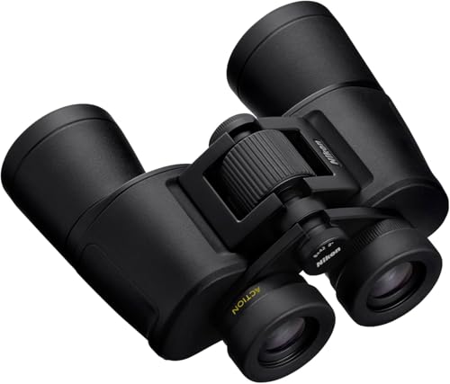 Nikon Action 8x42 Binocular | Multilayer-Coated Nikon Optics, Bright, Wide View, 8X Power, Turn-and-Slide Adjustable eyecups and Tripod-Ready Porro-Prism Design | Turn-and-Slide Adjustable eyecups, multilayer-Coated Nikon Optics, wide View, 8X Power, trip