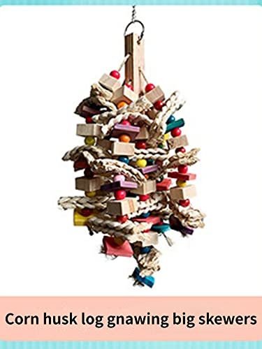 Bird Spiral Rope Perch, Bird Hemp Rope Swing Perch, Bird Cage Stand Pole Accessories, Bird Standing Climbing Toy for Parrot Parakeet Budgies Lovebirds Cockatiels (Medium) - size: Medium