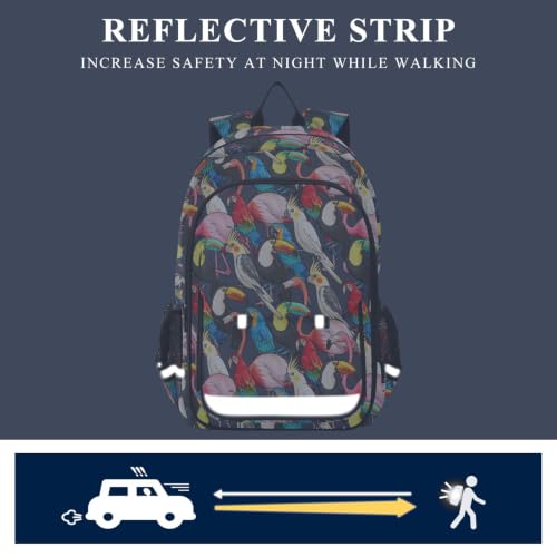 Kids Backpack Elementary Middle School Bags for Boys Girls | Travel, Daypack, Lightweight, Waterproof, with Reflective Strip - color: Multi 28