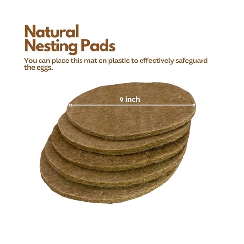 Jute Pigeon Nest Material Chicken Nest Box Liners Nesting Bird Nest Pigeon Breeding Accessories Pigeon Nest Pads Chicken Coop Bedding Nest Breeding Poultry Supplies Pad for bird eggs. (5 pack)