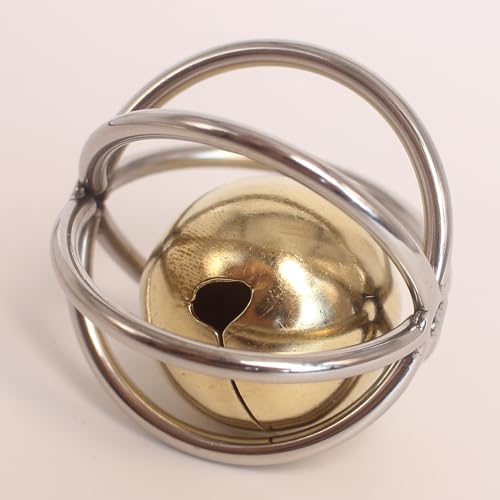 Heavy-Duty Stainless Steel Large Parrot Toy — Chew-Proof Foraging Ball (with Bell), Suitable for Macaws, Eclectus Parrots, Amazon Parrots, etc. (Mini) - size: Mini