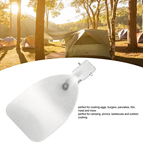 Foldable Camping Spatula, Titanium Spatula Frying Shovel with Folding Handle Food Turner for Outdoor Picnics Camping