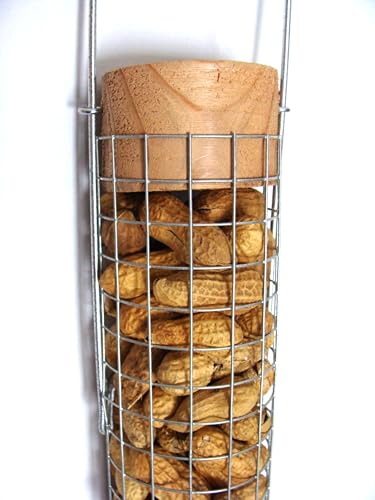Backyard Birds Unlimited Cedar Whole in-Shell Peanut Outdoor Hanging Wild Bird Feeder Made in the USA-Large 42" Inch - size: Large