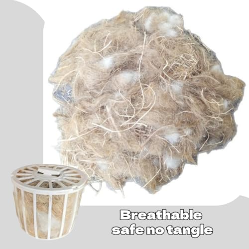 2Pcs Bird Nesting Material with Holder Soft Parakeet Hummingbird Nesting Material for Hummingbird Finch Outside and Cage Use