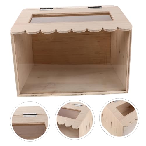 CALLARON Brooder Box and Chick Incubator Small Poultry Brooder Box 40x30x30cm Manual Egg for Duck Quail and Chicken Hatching with Heat Plate for Indoor Poultry Care