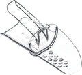 Carlisle FoodService Products SI4550 Banquet Saf-T-Scoop Ice Scoop, 4-6 oz (118-177 ml) - size: 4 oz to 6 oz
