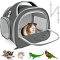 Bissap Bearded Dragon Travel Carrier, Portable Guinea Pig Carrier Bag Tortoise Carrier Pouch for Bunny Hamster Chinchilla Hedgehog Lizard Bird Outgoing Reptile Travel Carrying Case - Grey - color: Grey