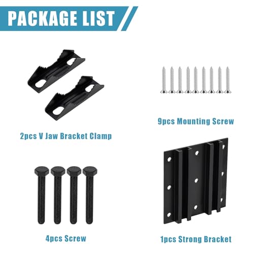 Post Tubes Mounting Bracket, 1-Pack Adjustable Solar Mounting Bracket Fence Hook Compatible with Round, Square, T-Posts, Irregularly Shaped Pipes (Max. 1-3/4" Width)