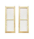 2 Pack Chicken Wire Wood Frame Unfinished Wooden Frame for photoes,Jewelry Crafting Project (Outer 6 x 16 in, Interior 4.3 x 14 in) - size: 6X16 in