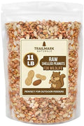 11 LB - Raw Shelled Peanuts for Squirrels, Out of Shell Peanuts for Birds and Wildlife- Squirrel Food, Wild Bird Seed - Grown in The USA