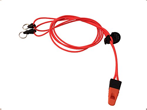 Orange Safety Ultra Light Bino Harness with Emergency Whistle - Binocular Harness System for Bow, Deer, and Elk Hunting - color: Orange With Whistle