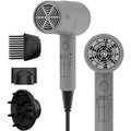 AINA Hair Dryer with Diffuser,Comb Full-Featured Blow Dryer 110V(Grey) | 3 Heat/2 Speed;Cold shut button;Lightweight;Compact Size;High Temp;Low Airflow;Same Results;Less Expense - color: Ash Grey, size: 4 Piece
