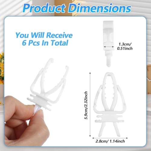 6Pcs Bird Cage Food Holder, Millet Holder for Birds Cages, Parrot Fruit Vegetable Clips Bird Cage Feeder Clip for Budgie Parakeet Cockatoo Macaw Cockatiel Conure