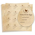 320 Pcs Egg Carton Labels, Washed or Unwashed Egg Sticker Collected Date Writable Irregular PET Adhesive Egg Packaging Sticker for Box Container Carton Farm Supplies, 2x1.7 Inch - color: Washed Or Unwashed