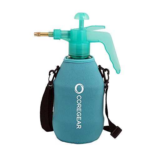 (Ultra Cool™ XLS) USA Misters 1.5 Liter Mister & Sprayer Personal Water Pump with Full Neoprene Jacket and Built-in Carrying Strap - color: Teal
