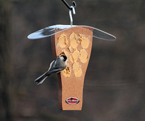Peanut Butter Feeder with Clear Roof (Chocolate) | Clear Roof