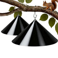 Squirrel Baffle for Bird Feeder Pole - 19 Inch for Protects Hanging Feeders (2 Pack, Black) - color: Black Hook 2p