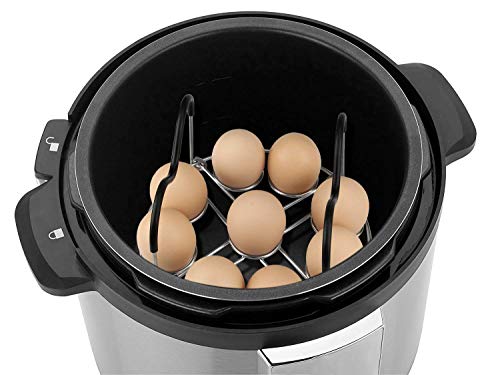 Egg Steamer Rack Trivet with Heat Resistant Handles for Instant Pot Accessories 5,6,8 Quart & Pressure Cooker, Stainless Steel - color: Egg rack