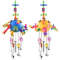 KATUMO Bird Toys, 2PCS Parrot Pull Spoons Colorful Acrylic Stick Chew Toys for Amazon Parrot, Parakeet, African Grey, Conure, Caique, Quaker, Small Cockatoo, Mini Macaw, Eclectus and Similar Birds - color: Blue + Yellow