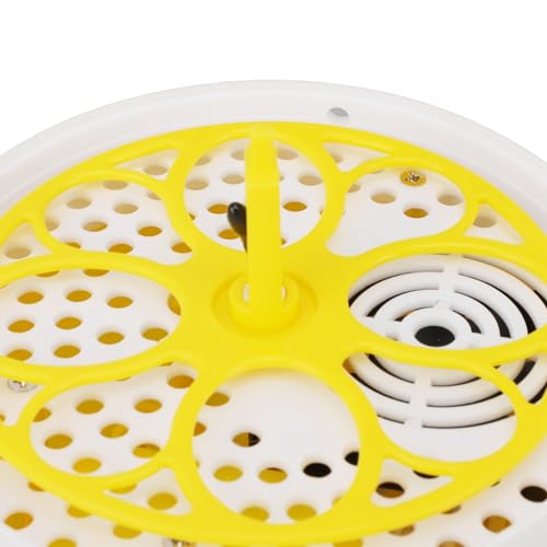 Luqeeg Mini Egg Incubator, Temperature Control Digital Incubators, 4 Eggs Candler Poultry Hatching Machine Eggs Poultry Hatching Machine for Chickens Ducks Pigeons (Auto Turning)