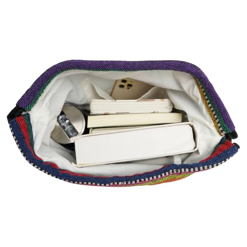 Van Caro Bohemian Drawstring Backpack Light Cinch Bag Gym Sack String Bag - color: D-blue