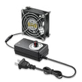 80mm x 25mm DC 12V Cooling Fan,AC 100V-240V Speed Control | Dual Ball Bearings,Brushless Fan for Cabinet Computer Case Chassis Server Workstation Amplifier Xbox Pet Box Cooling - style: 3.15inx1in