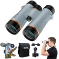10X42 Binoculars for Adults with ED Glass, BAK4 Prism, Waterproof, Fogproof, Low Light Vision & Phone Adapter for Hunting, Bird Watching, Travel, Hiking
