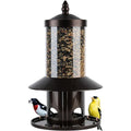 Squirrel-Proof Bird Feeder for Outdoor Hanging Wild Bird Seeds. - color: 11"H Bronze