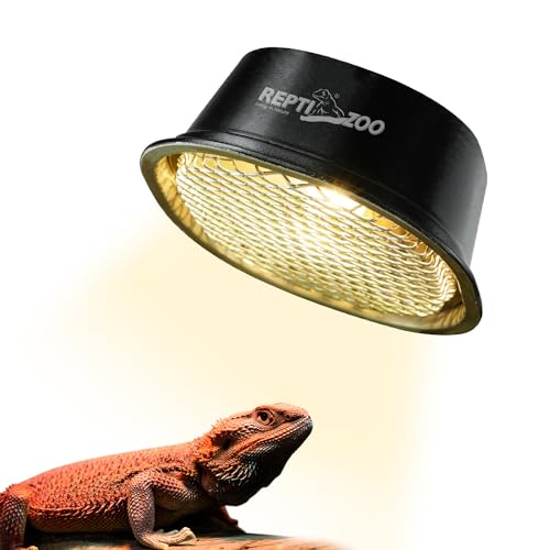 G9 Reptile Heat Lamp Bulb and Light Fixture with Safety Mesh, G9 Mini Heat Bulb 50W Warm White, UVA Reptile Heat Lamp and Basking Lampshade for Bearded Dragon Gecko Turtle Lizard Snake