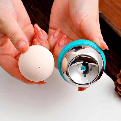 Egg Piercer Set with Stainless Steel Pin, Secret to 1-Second Shell Removal, 2-Pack Egg Hole Puncher Poker with Non-Slip Base, Blue & Green, Perfect for Hard and Soft Boiled Eggs - color: Blue,Black