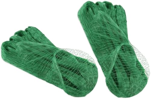 6-1/2 x 33 ft. Green Gentle Garden Netting/Row Cover/Screen | Protect Secure to Keep Away Birds and Rodents from Fruit, Vegetable, Flowers & Sensitive Plants, While Allowing Water & air in-2PK - size: 2 Pack