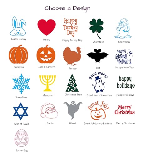 Infusion Round Teacher Stamp, Holiday, 3/4" Self-Inking Rubber Stamp (Easter Egg) - color: Easter Egg