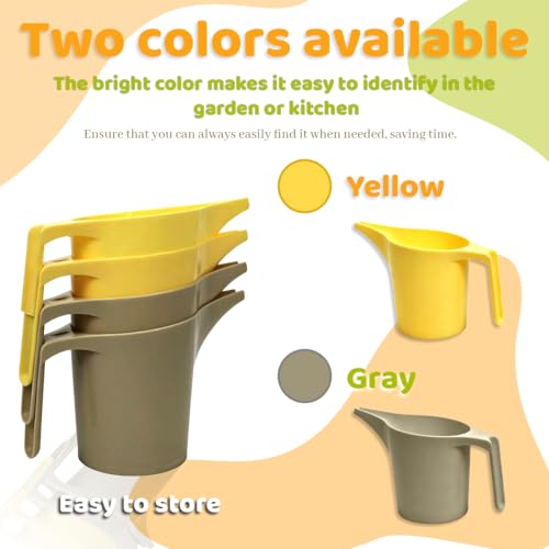 4 Pcs Bird Seed Scoop,Large Capacity Pet Food Scoop,Narrow Spout Design,Durable Material for Tube Feeders, Bird Feeders,Small Animal Cages for Bird Owners and Pet Lovers (Grey,Beige)