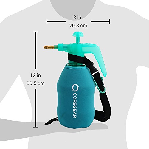 (Ultra Cool XL) USA Misters 1.5 Liter Personal Pump Water Mister & Sprayer with Full Neoprene Jacket… - color: Teal