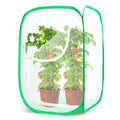 24 Inch Outdoor Mesh Plant Enclosure, Popup Plant Protectors Mesh Covers for Pests, Bird and Pest Protection Guard Cage for Garden, Vegetables, Fruit, Flowers and Herbs, 15.7 x 15.7 x 23.6 Inches