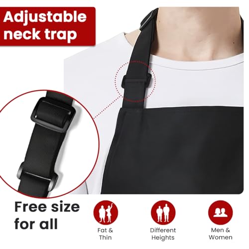 SANDJEST Funny Mens Aprons with Pockets for BBQ Grilling Cooking Grandpa Husband Apron for Birthday Christmas Father's Day - color: Grilling/Bbq 4