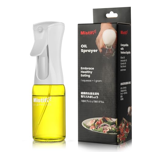 Eco-Friendly Oil Sprayer – Durable Glass Bottle for Cooking, BBQ, and Grilling Mist Spray Bottle for Air Fryer, Olive Oil, Avocado Oil, Healthy Nonstick Frying 150ml (PS631) - style: PS631