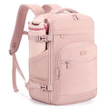 30L Travel Backpack for Women & Men: Flight Approved Carry On Backpack, TSA Personal Item Bag with Water Bottle Pocket, Weekender Essentials Backpacks fits 15.6" Laptop - Pink - color: Pink, size: Large
