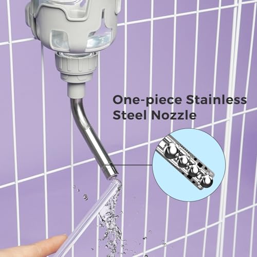 Vannon Dog Crate Water Bottle, 15oz Top-Fill Pet Water Dispenser, Grey | kennel water bottle helps keep pets hydrated longer with fewer refills and easy daily care. - color: Grey, size: 15oz