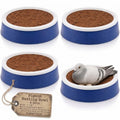 POPETPOP Pigeon Nesting Bowl and Pad Set 4 Bird Mats with 2 Pans Coconut Cushion Bird Egg Nest Accessory for Pigeon Breeding Cage Nesting | Breathable Durable Dove Nesting Box for Small Birds Doves Quails Pigeon Breeding and Hatching - 9.44 X 4.72 Inches