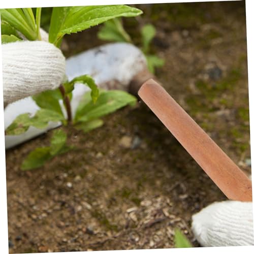 KOMBIUDA Wood Handle Replacement for Ladle 11.81 Inch Multi-Use Spoon Handle Ergonomic Grip for Kitchen Ladles Water Scoop Manure Spoon Lightweight Easy to Install