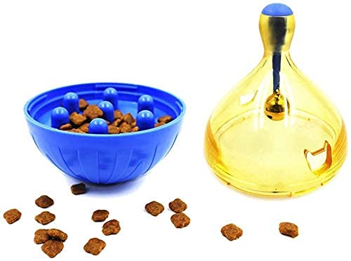 Litewoo Parrot Foraging Toys Tumbler Ball with Bell, Intelligence Train Interactive Puzzle Treat Tumbler Ball for Bird Parrot Budgie Parakeet Cockatiel Cockatoo