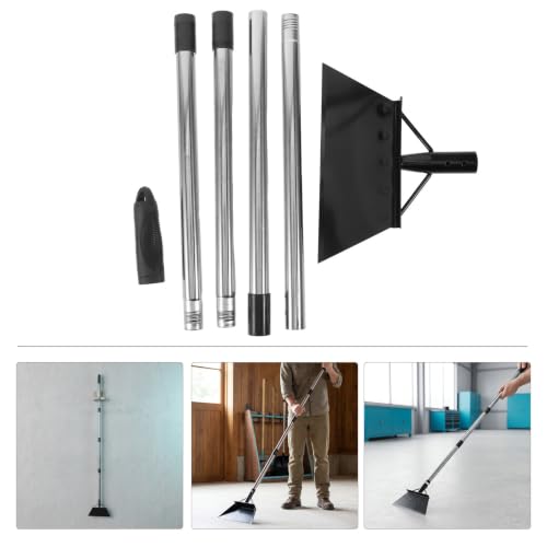 UPKOCH Chicken Litter Scoop with 65-inch Long Handle, Lightweight Iron and Stainless Steel Shovel for Poultry Manure and Cat Litter, Curved Blade Design for Easy Farm and Chicken Coop