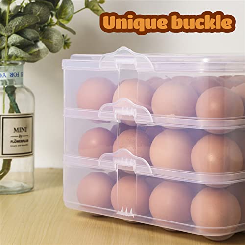Anyumocz 72 Eggs Holder,3-Layer Deviled Egg Tray with Lid,Egg Containers for Deviled Egg,Egg Carrier Box Dispenser Container with Handle for Refrigerator - style: 3-Layer 72eggs